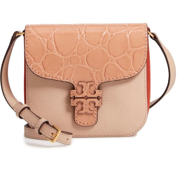 Tory Burch Handbags - TORY BURCH McGraw Croc Embossed Satchel (NEW)